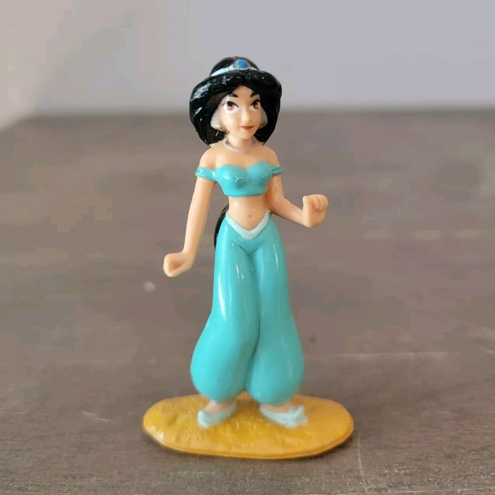 Disney Aladdin Jasmine 2.75" PVC‎ Figure Mattel 1992 Vintage Cake Topper Toy